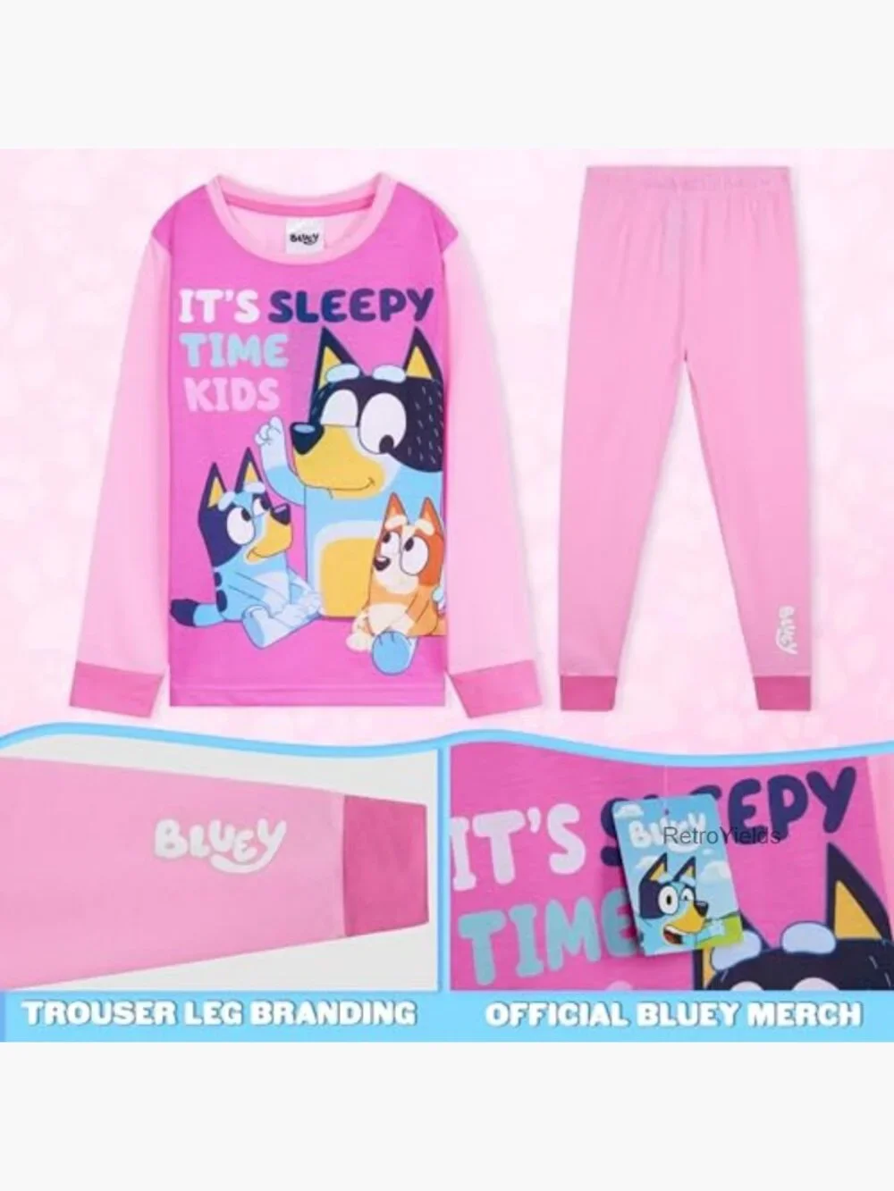 Girls Toddler Long Sleeve Pajama Set 2pc Comfy Nightwear
